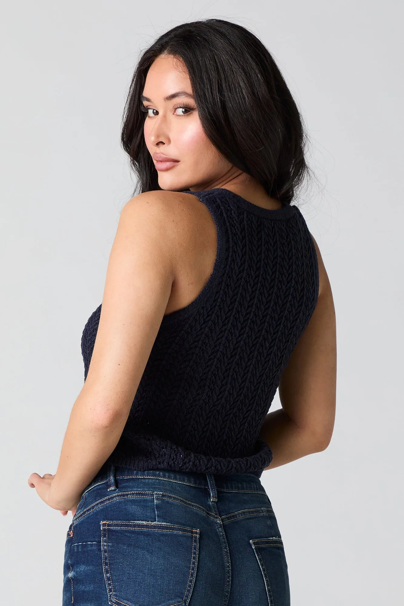 Crochet Knit Vest sold by Urban Planet product image thumbnail 2