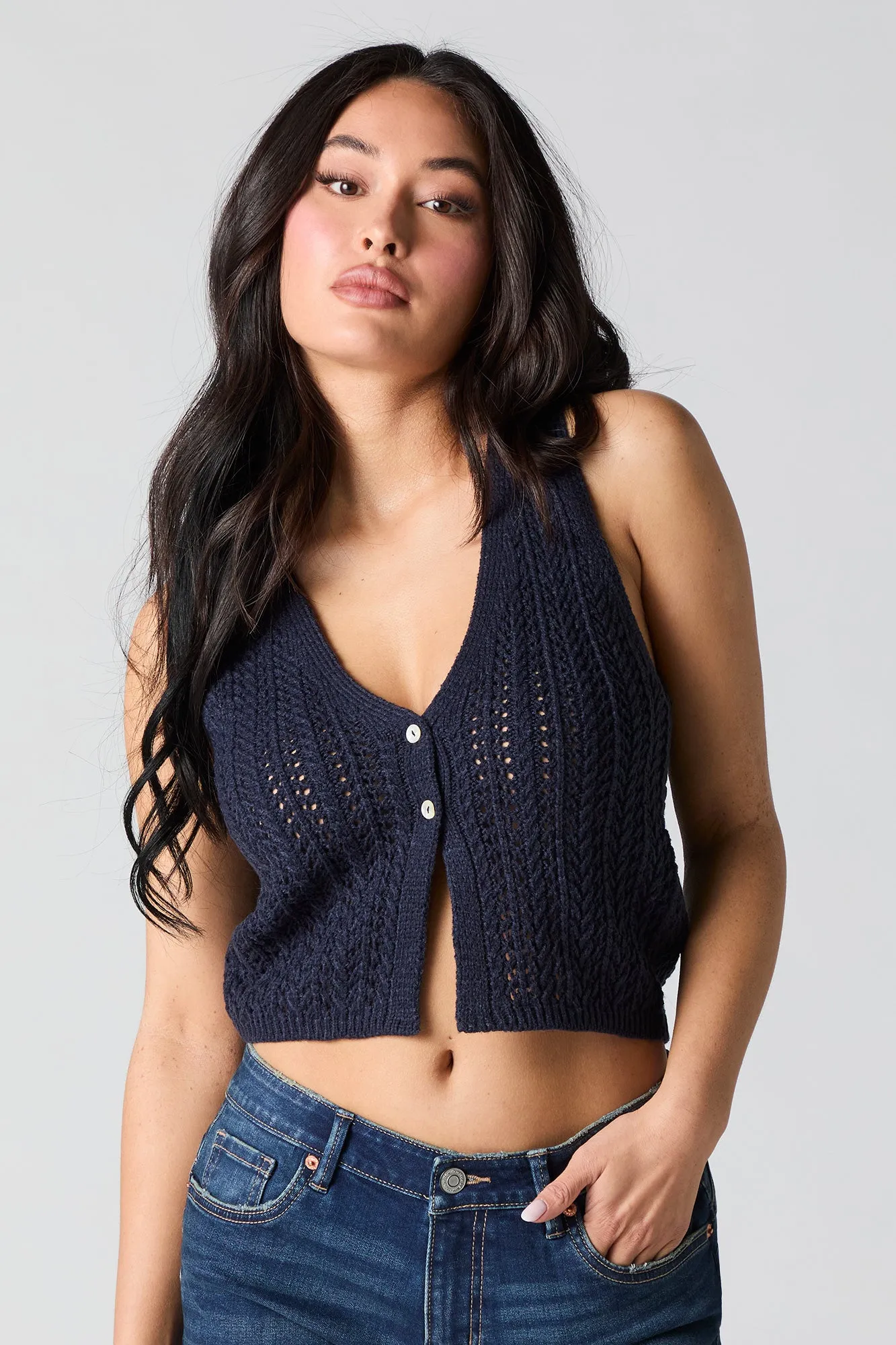 Gilet crocheté sold by Urban Planet