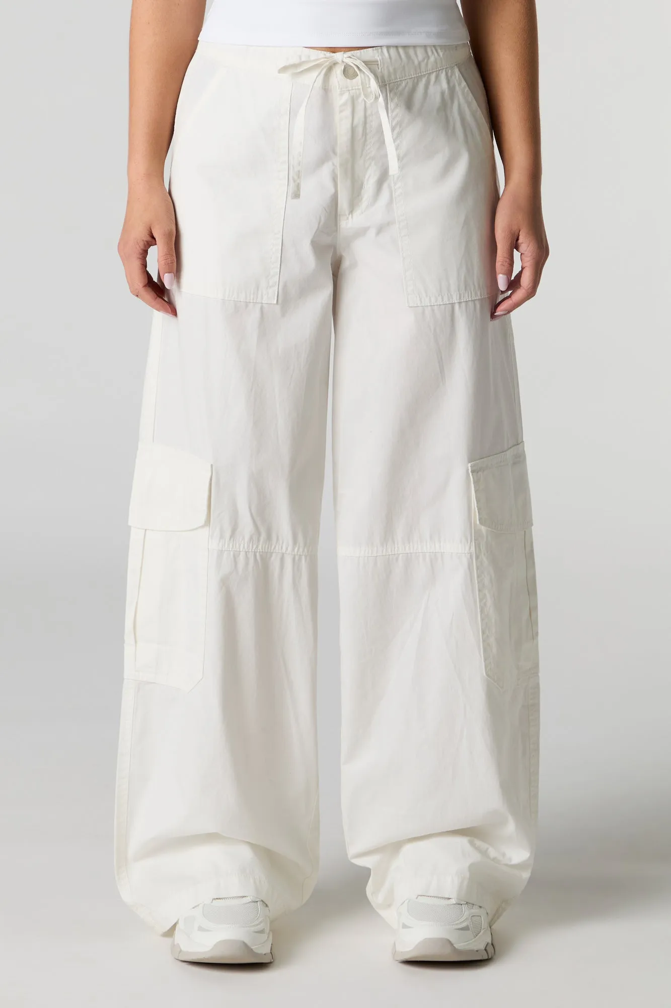 Drawstring Wide Leg Cargo Pant sold by Urban Planet product image thumbnail 2