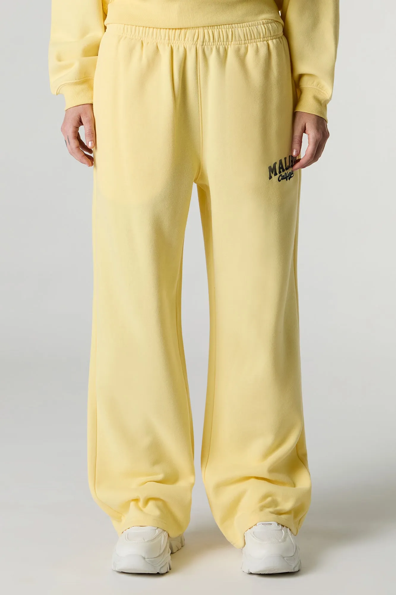 Fleece Varsity Wide Leg Sweatpant sold by Urban Planet product image thumbnail 2