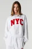 Chandail ras du cou de style universitaire en molleton sold by Urban Planet