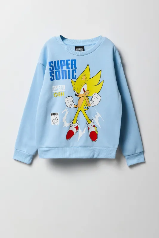 Chandail en molleton à imprimé Super Sonic pour garçon sold by Urban Planet