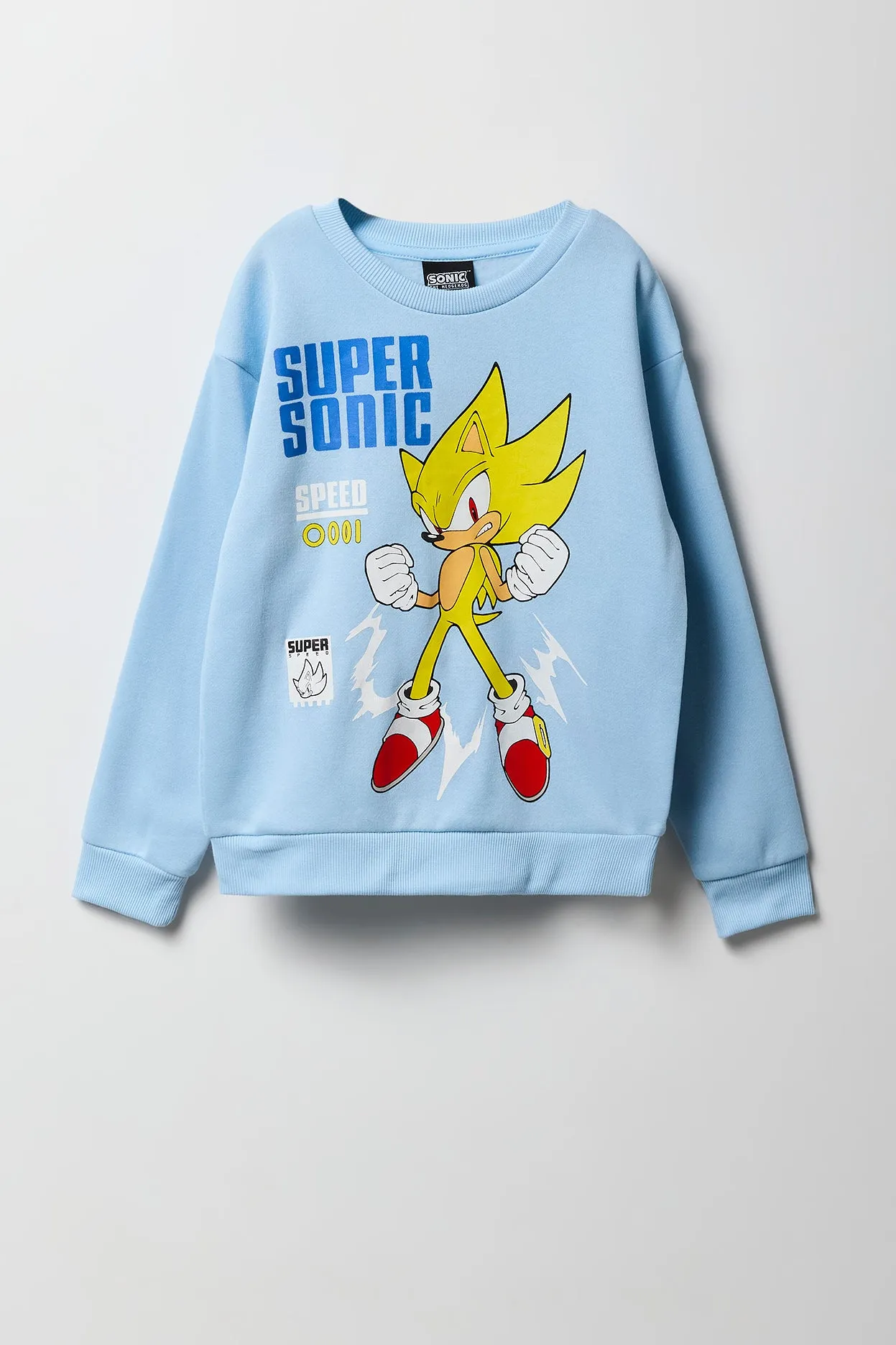 Chandail en molleton à imprimé Super Sonic pour garçon sold by Urban Planet