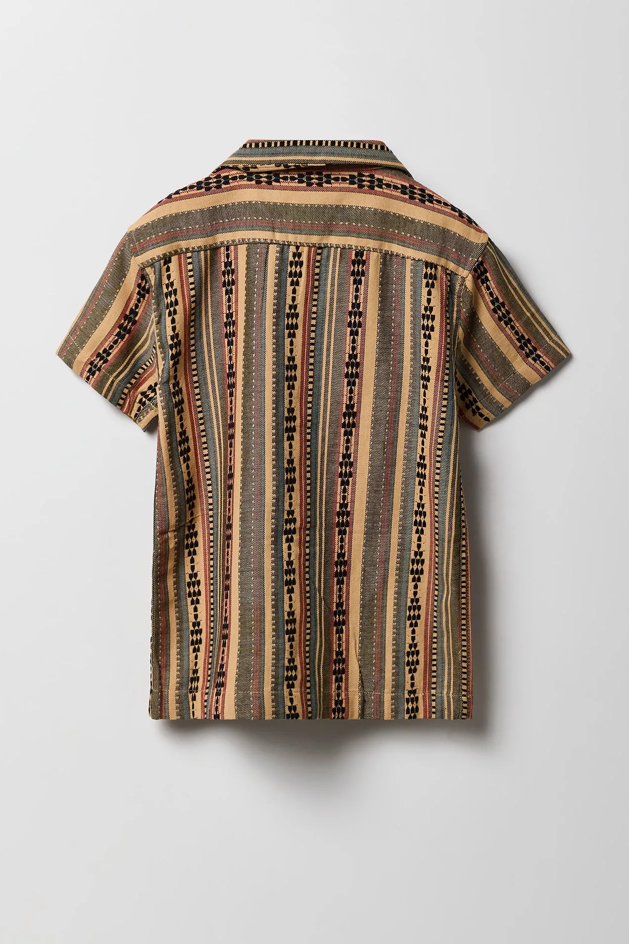 Haut boutonné texturé en tricot de jacquard rayé pour gaçon sold by Urban Planet product image thumbnail 2