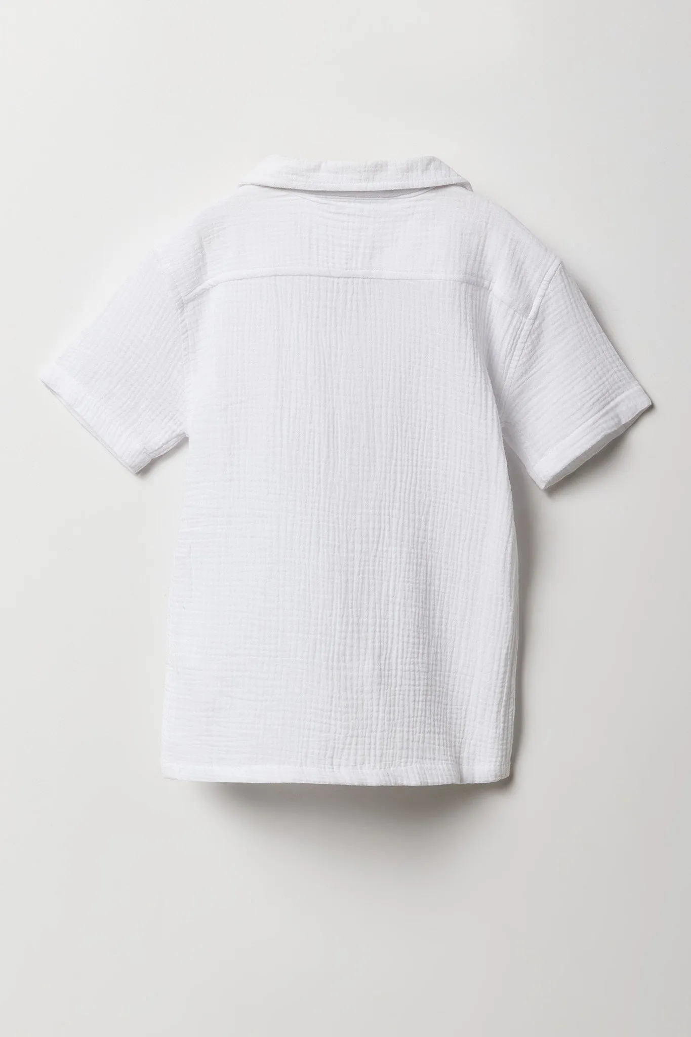 Haut carré en gauze avec col pour garçon sold by Urban Planet product image thumbnail 4