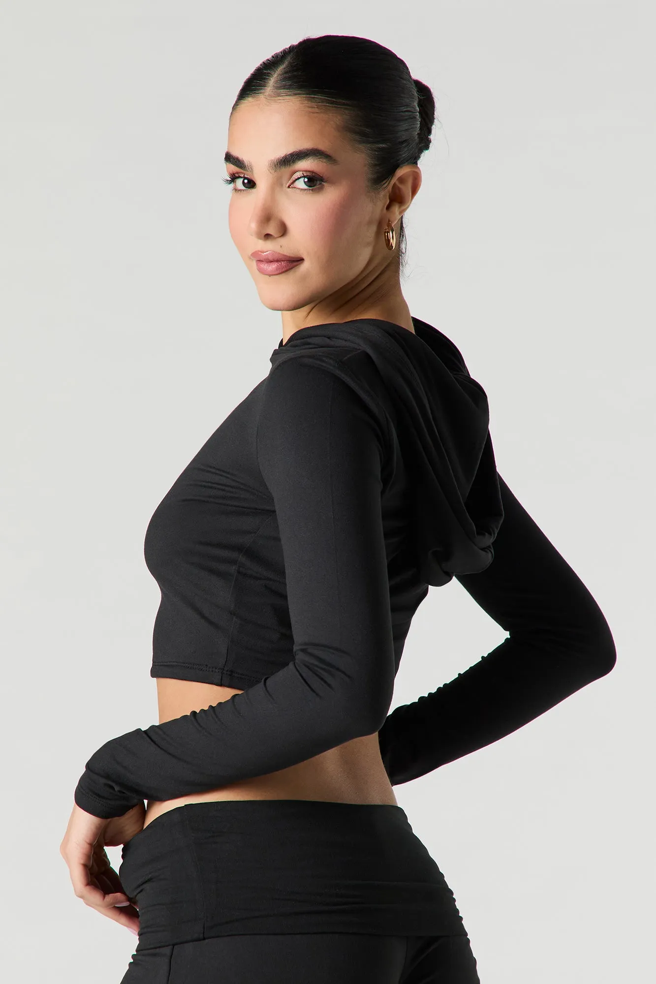 Active Soft Cropped Hoodie sold by Urban Planet product image thumbnail 5