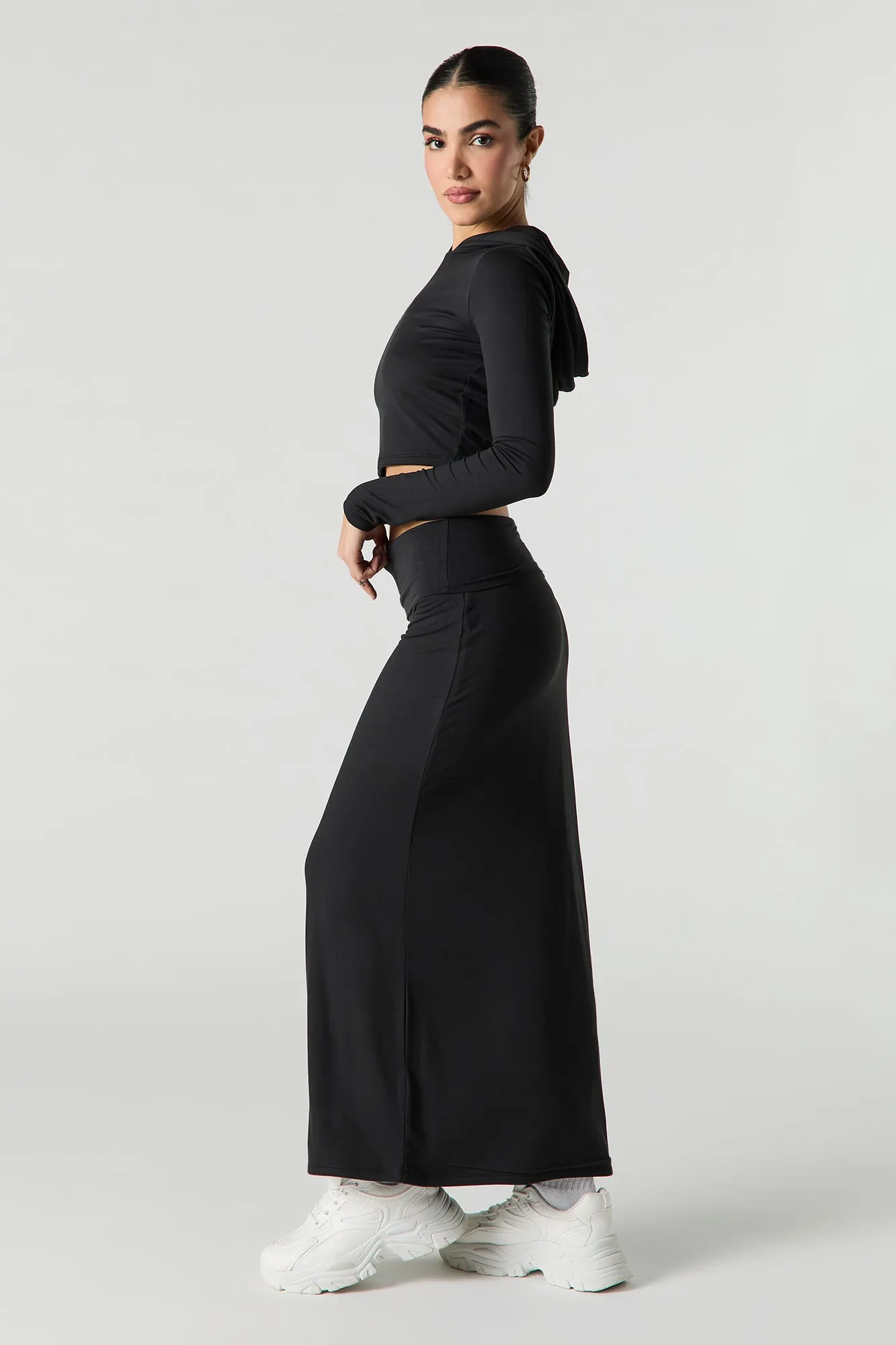 Jupe maxi douce avec taille pliée sold by Urban Planet product image thumbnail 5