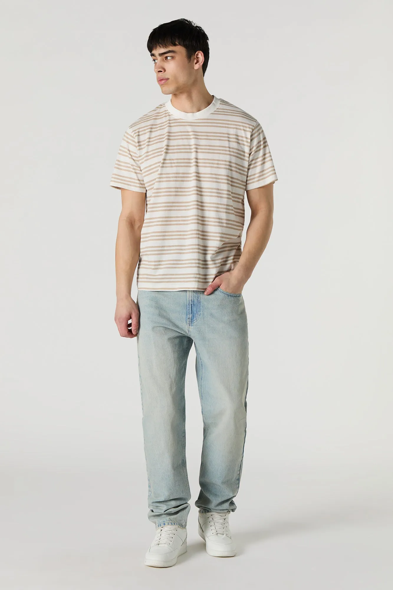 T-shirt ras du cou rayé sold by Urban Planet product image thumbnail 5