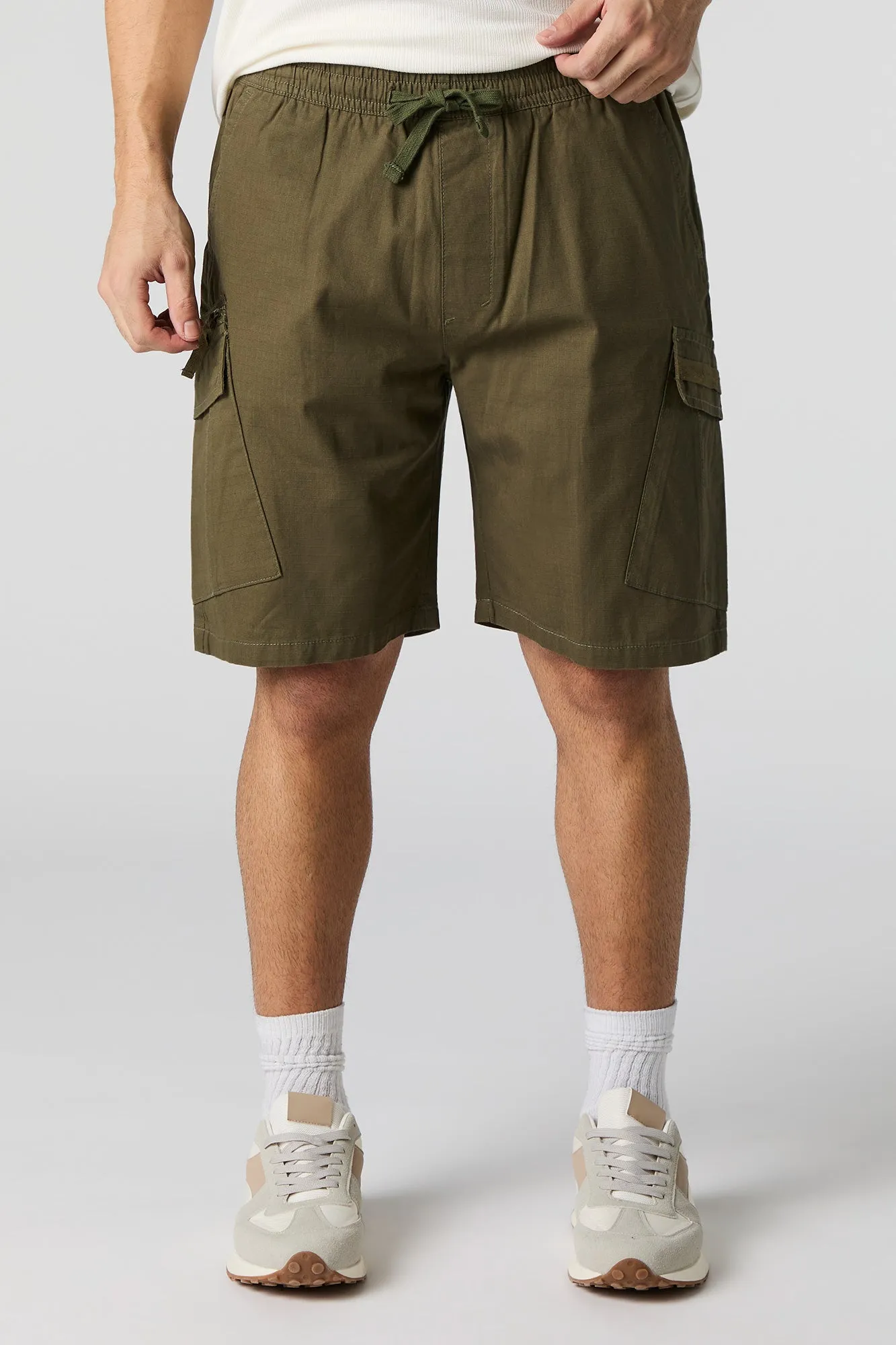 Drawstring Zipper Cargo Short sold by Urban Planet