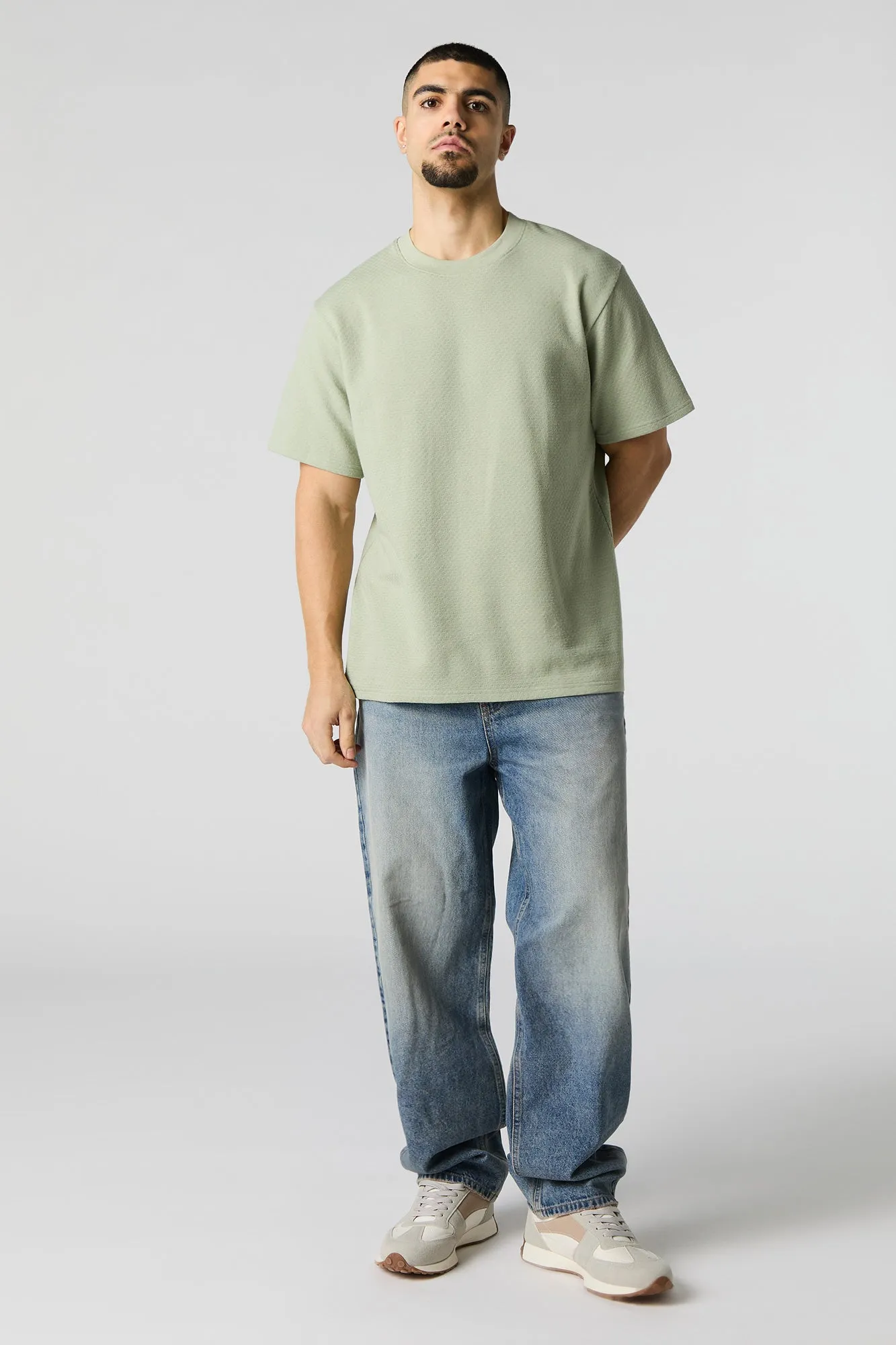 T-shirt ras du cou en tricot texturé sold by Urban Planet product image thumbnail 3