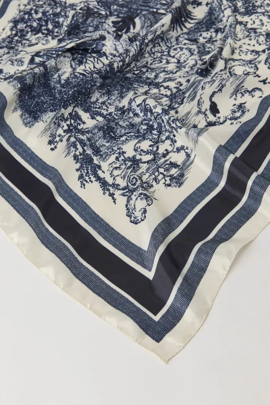 Vintage Status Print Satin Multiway Scarf sold by Urban Planet