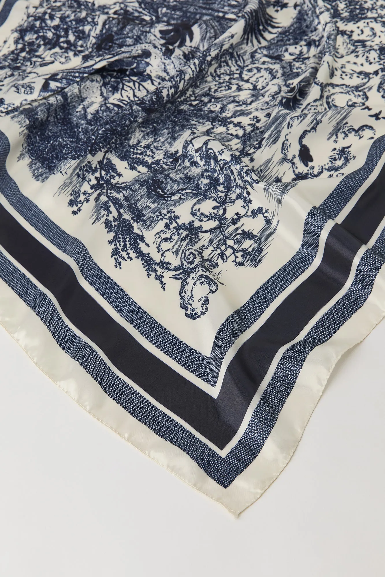 Vintage Status Print Satin Multiway Scarf sold by Urban Planet