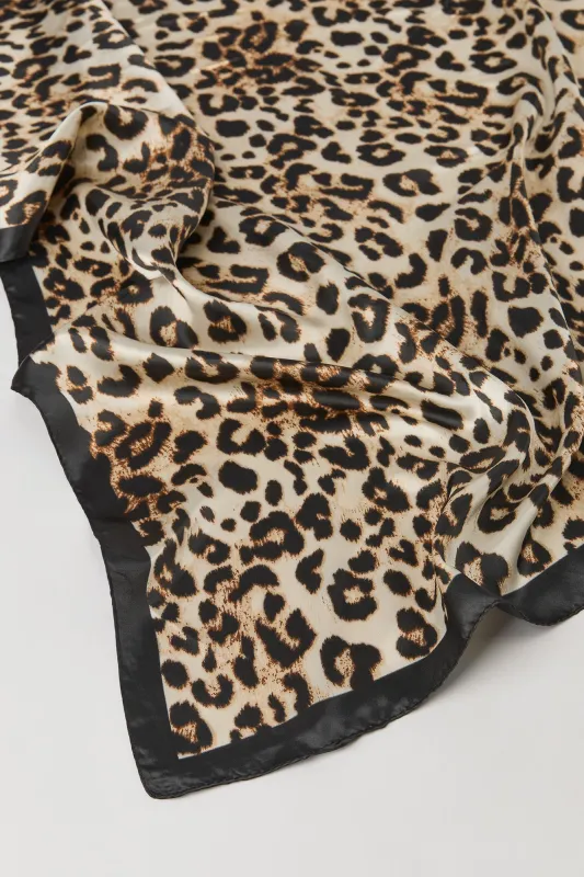 Cheetah Print Satin Multiway Scarf sold by Urban Planet