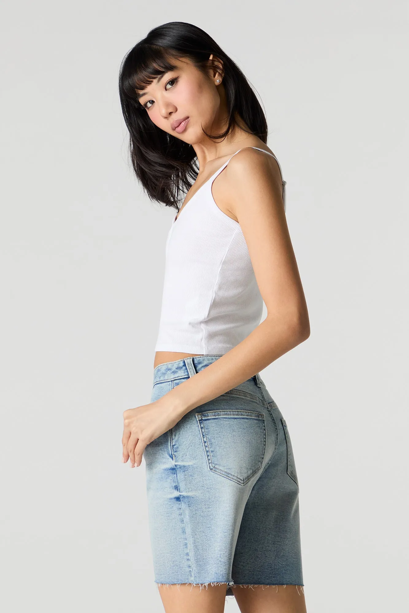 Longline Denim Short sold by Urban Planet product image thumbnail 2