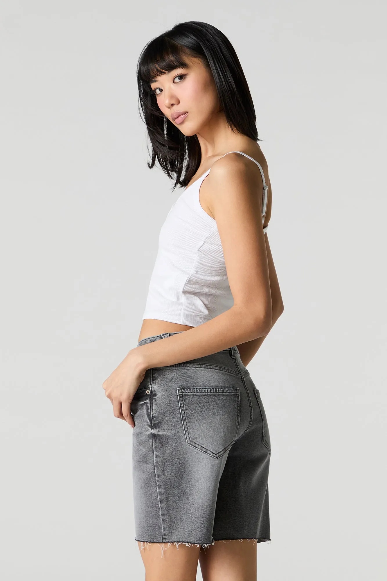 Longline Denim Short sold by Urban Planet product image thumbnail 5