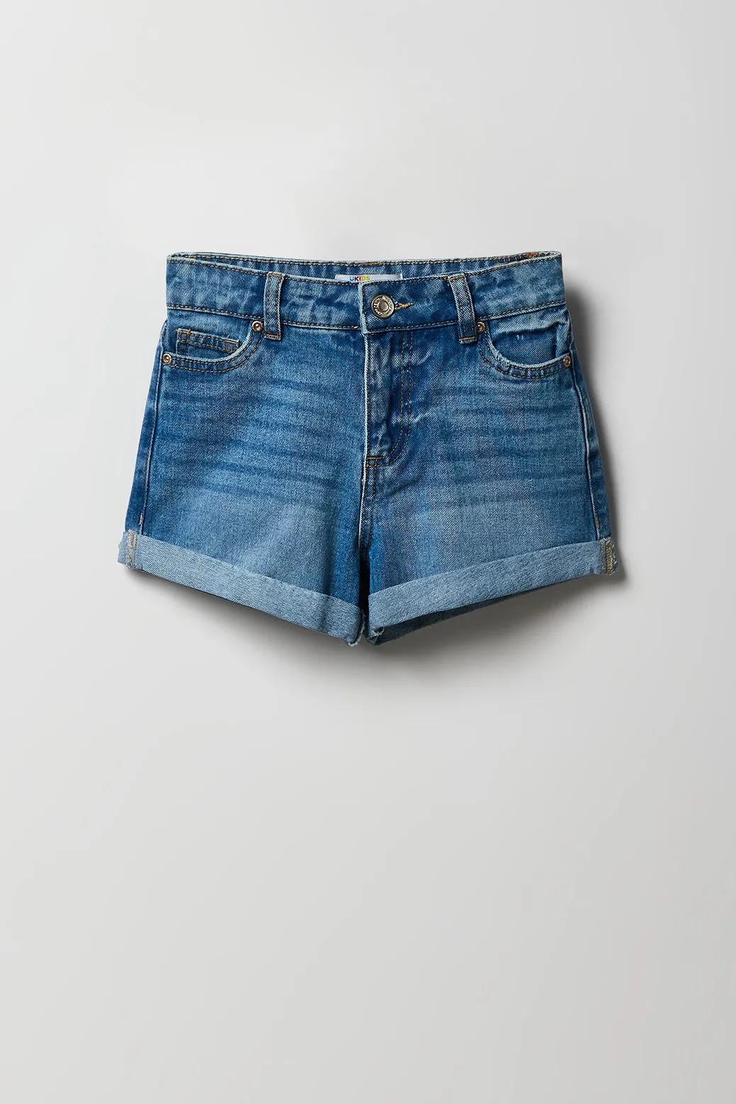 Girls High Rise Mom Short sold by Urban Planet