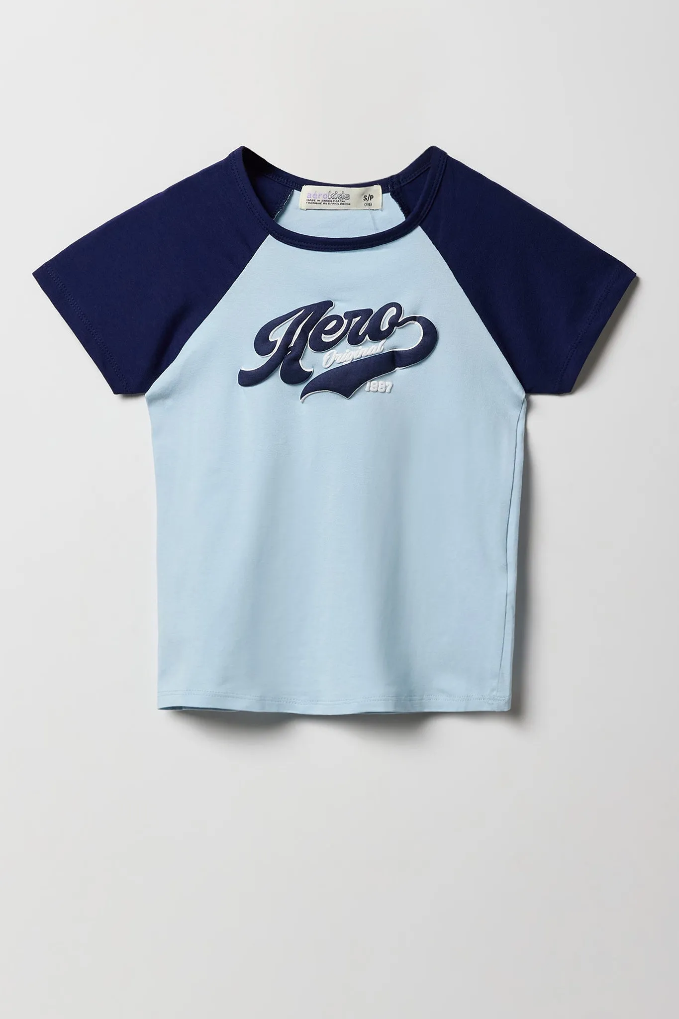 Girls Aero Puff Print Raglan T-Shirt sold by Urban Planet