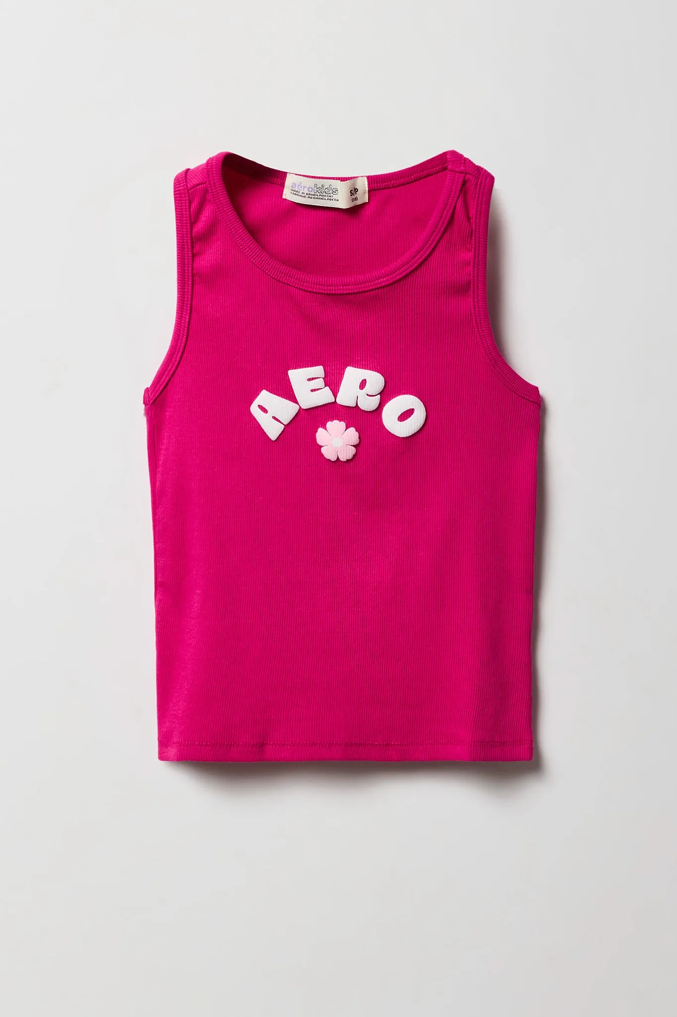 Girls Aero Puff Print Ribbed Tank sold by Urban Planet