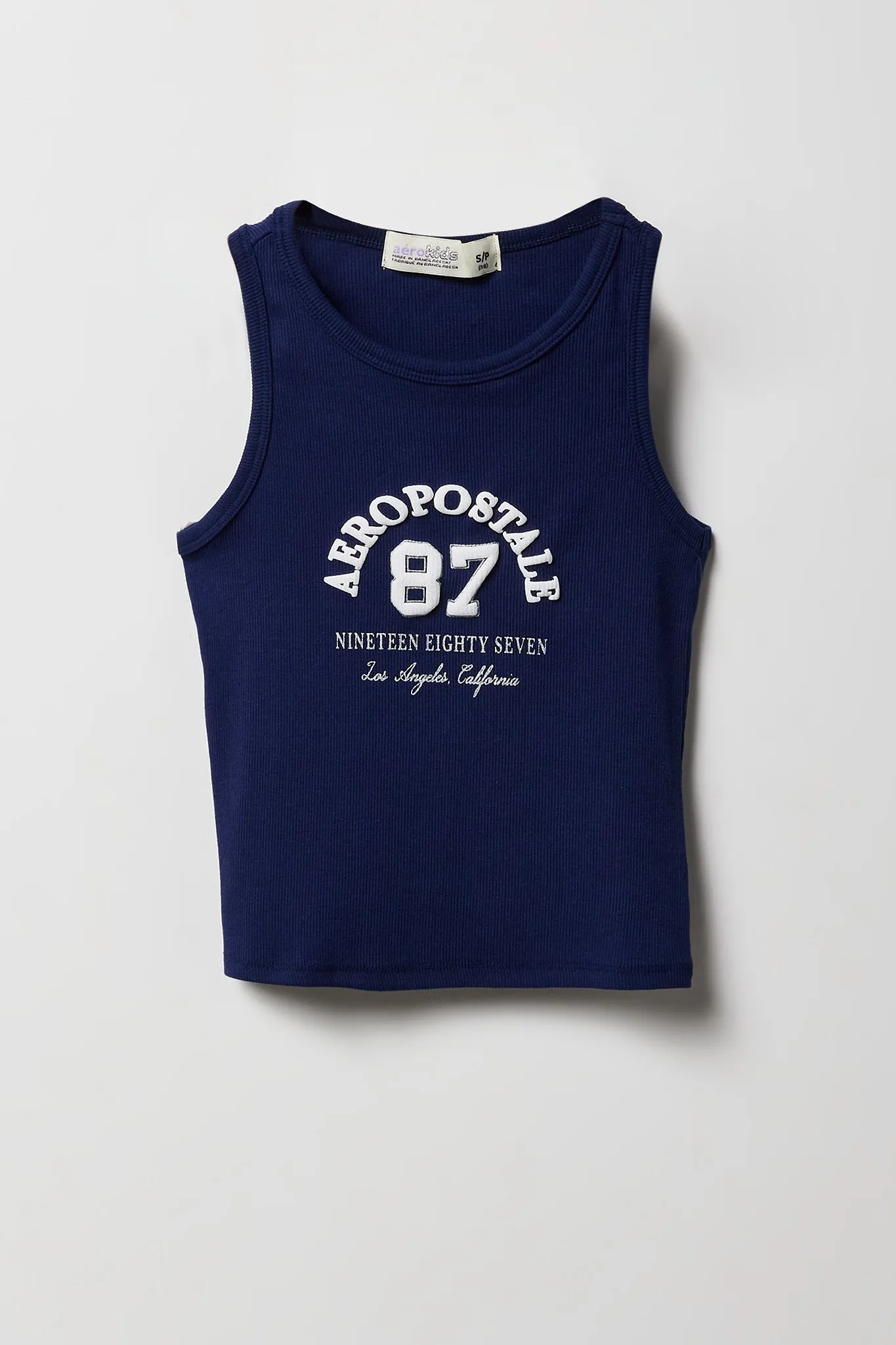 Débardeur côtelé à imprimé Aeropostale 87 pour fille sold by Urban Planet