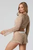 Crochet Tie Front Long Sleeve Cover-Up sold by Urban Planet