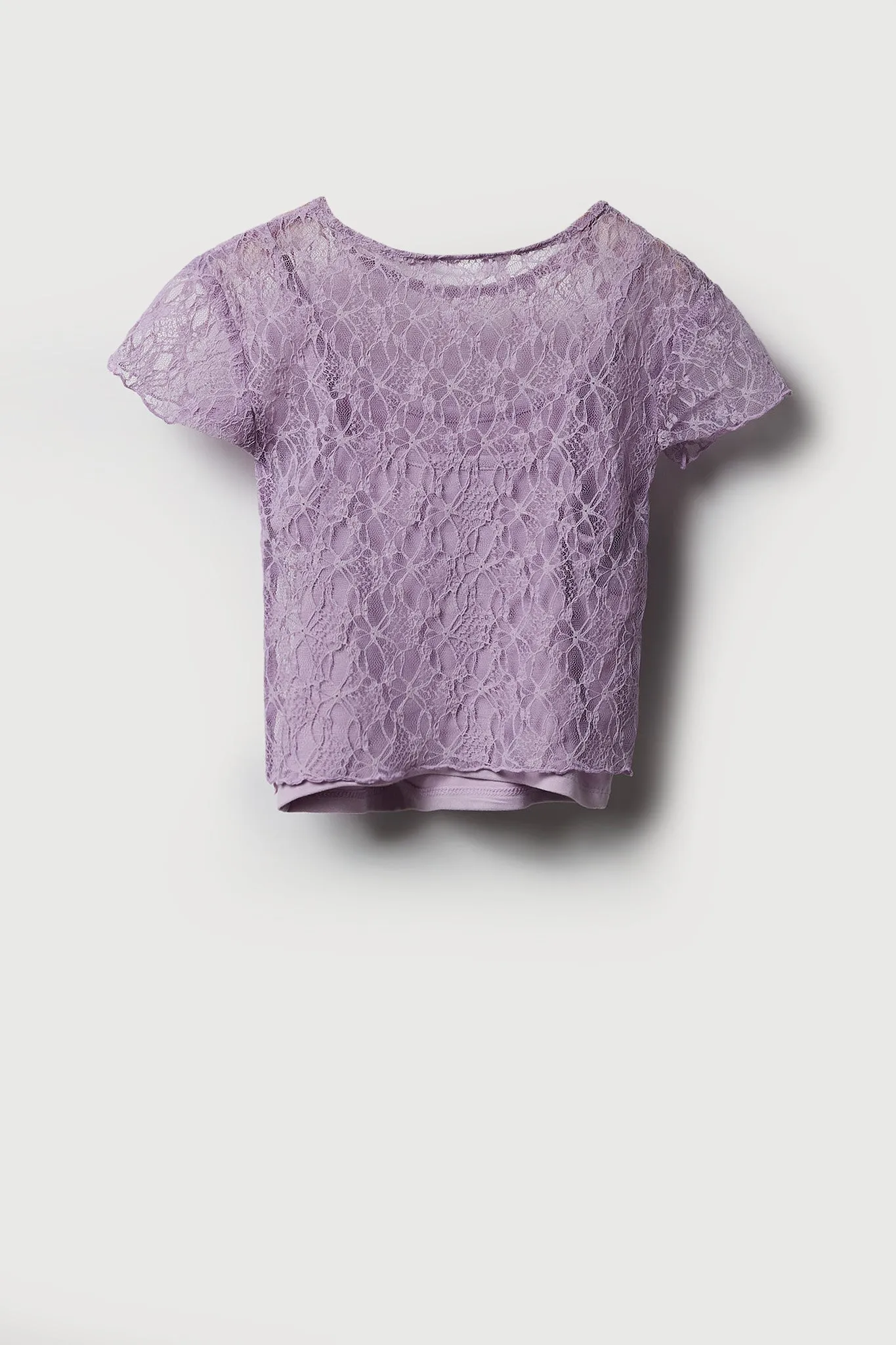 Ensemble avec t-shirt et camisole en dentelle pour fille sold by Urban Planet product image thumbnail 2