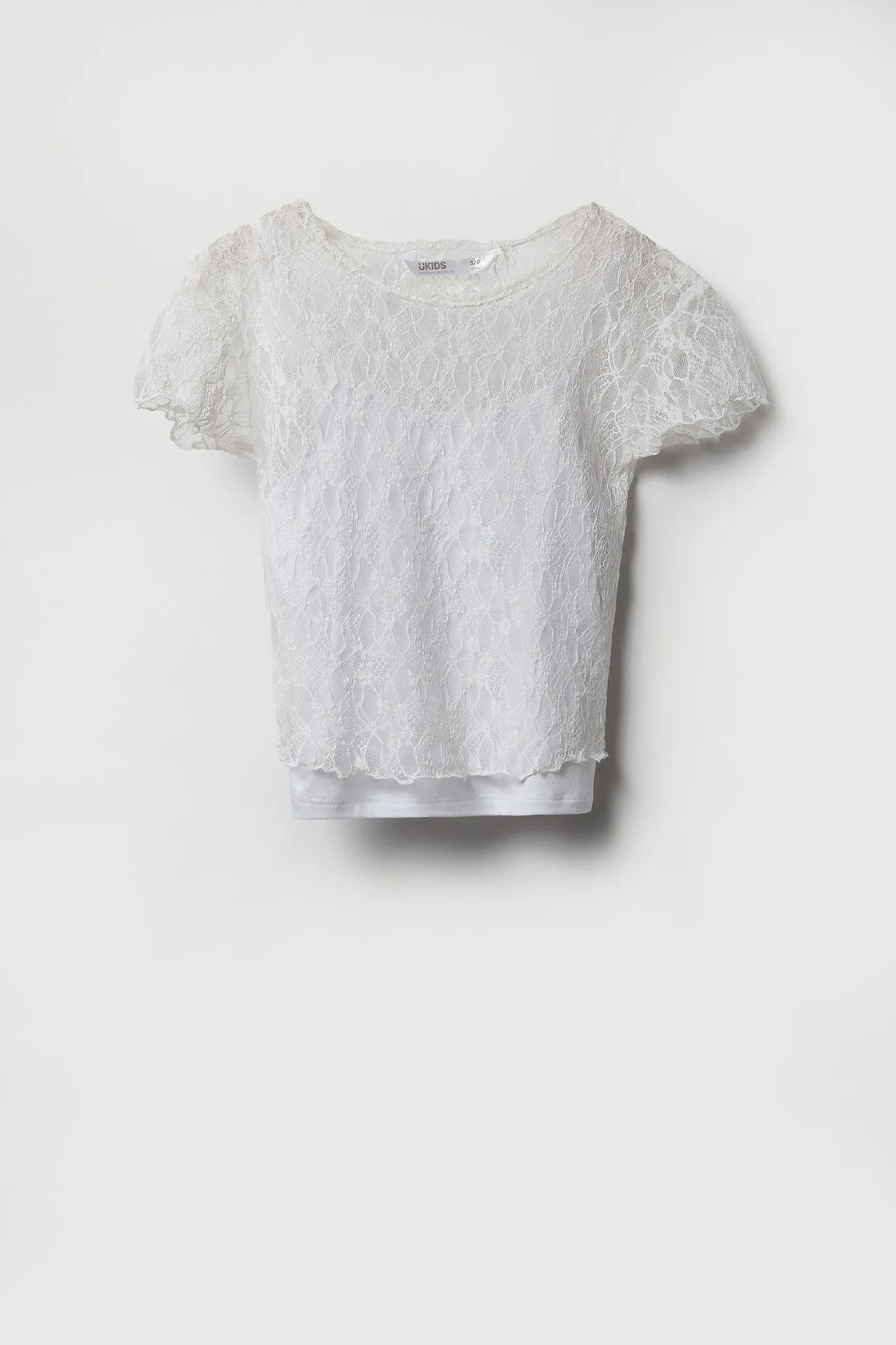 Ensemble avec t-shirt et camisole en dentelle pour fille sold by Urban Planet product image thumbnail 5