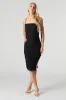 Mesh Ruched Slit Midi Dress sold by Urban Planet