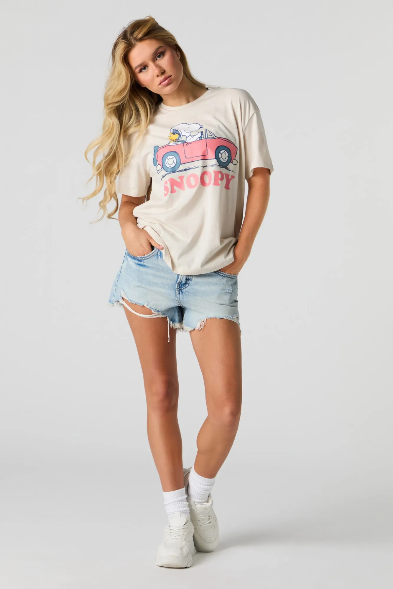 T-shirt à imprimé Peanuts Road Trip sold by Urban Planet product image thumbnail 3