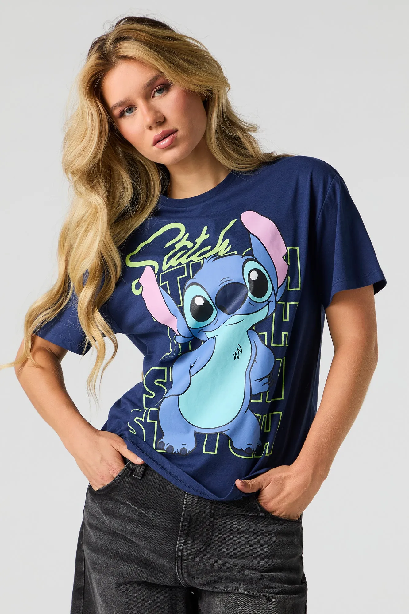 Stitch Graphic T-Shirt sold by Urban Planet product image thumbnail 2