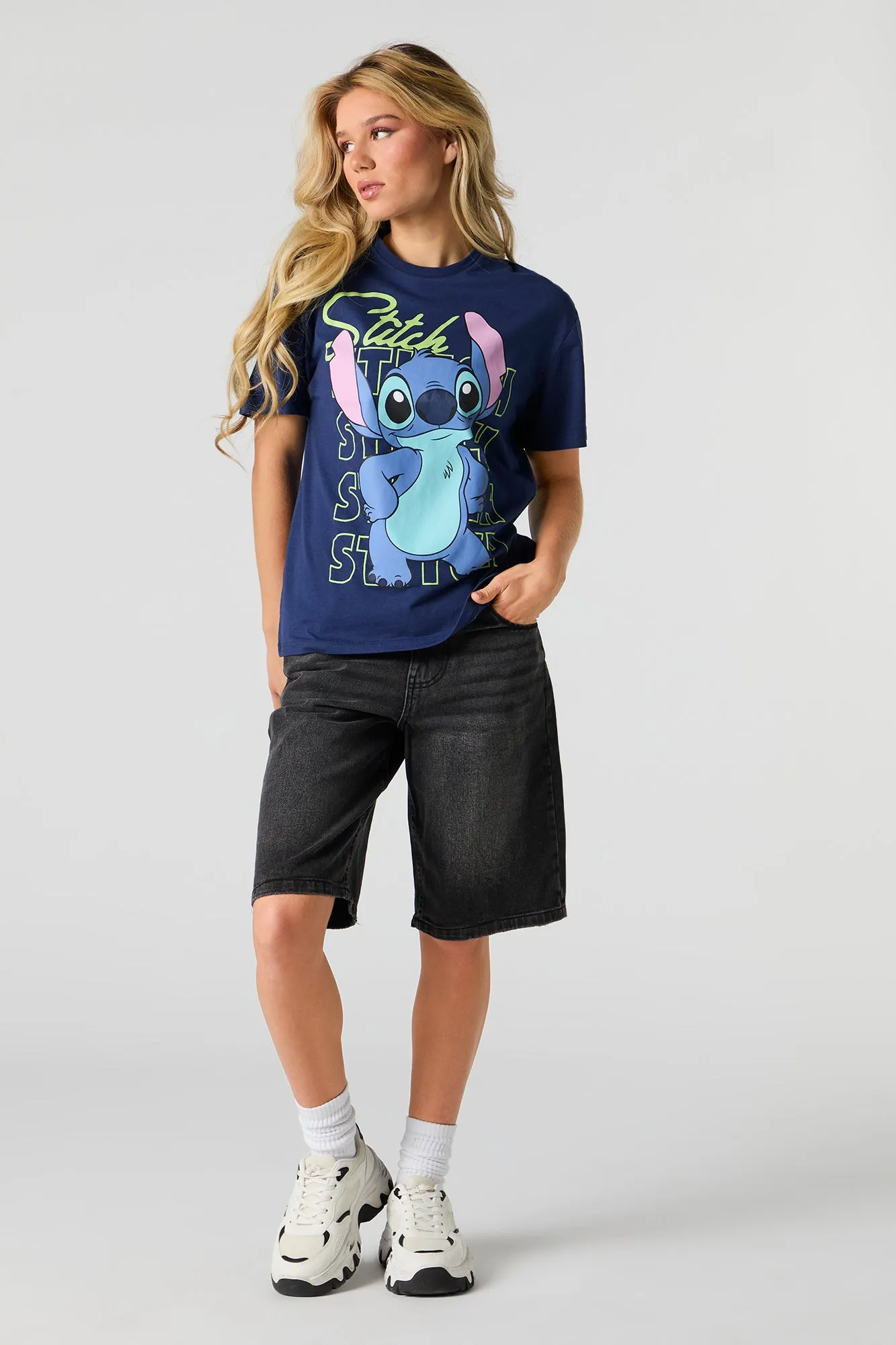Stitch Graphic T-Shirt sold by Urban Planet product image thumbnail 3
