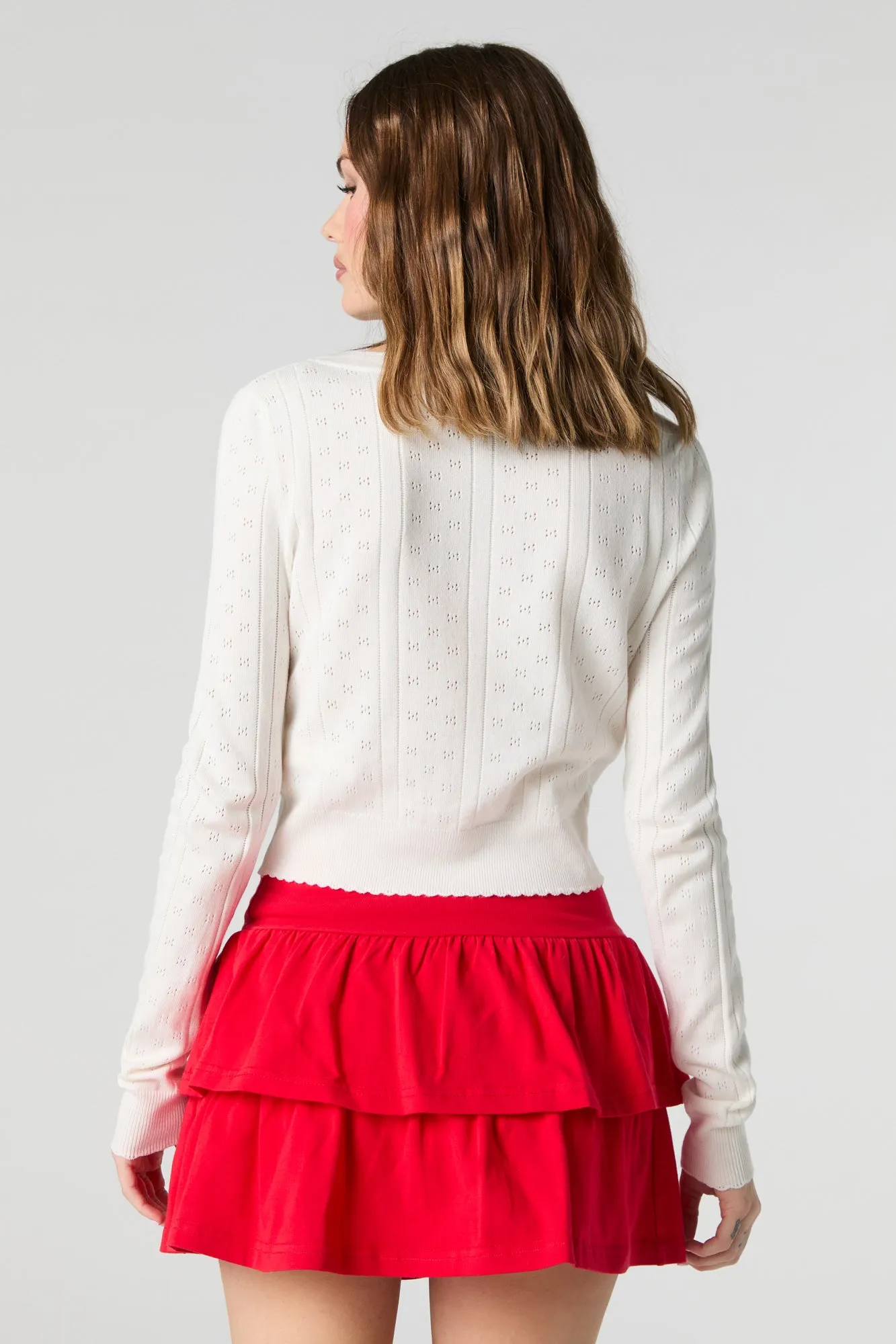 Minijupe-short en jersey à volants étagés sold by Urban Planet product image thumbnail 2