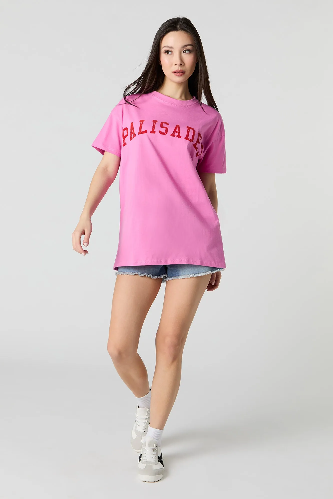 Palisades Flock Print T-Shirt sold by Urban Planet product image thumbnail 3