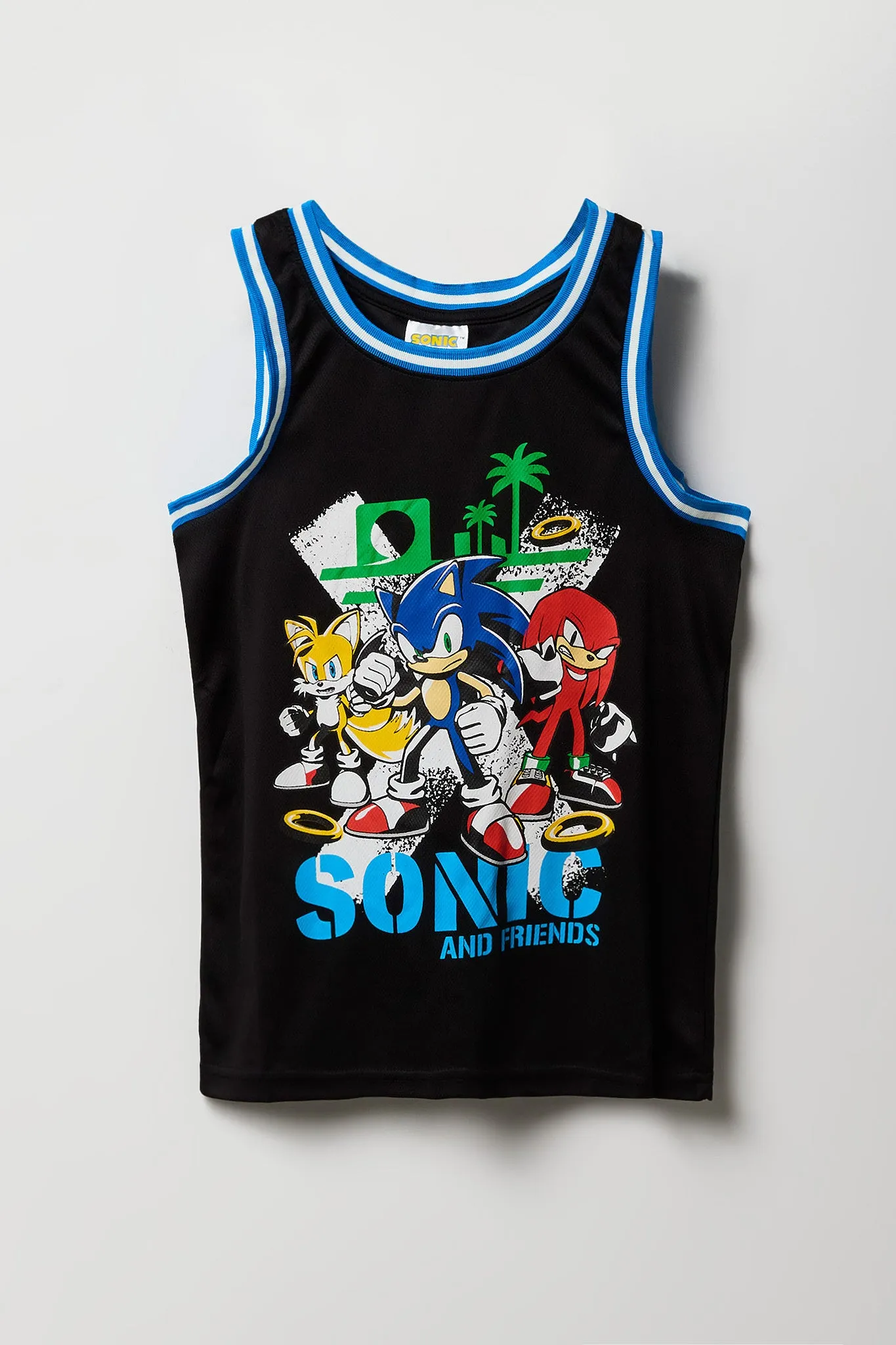Jersey en filet à imprimé Sonic pour garçon sold by Urban Planet