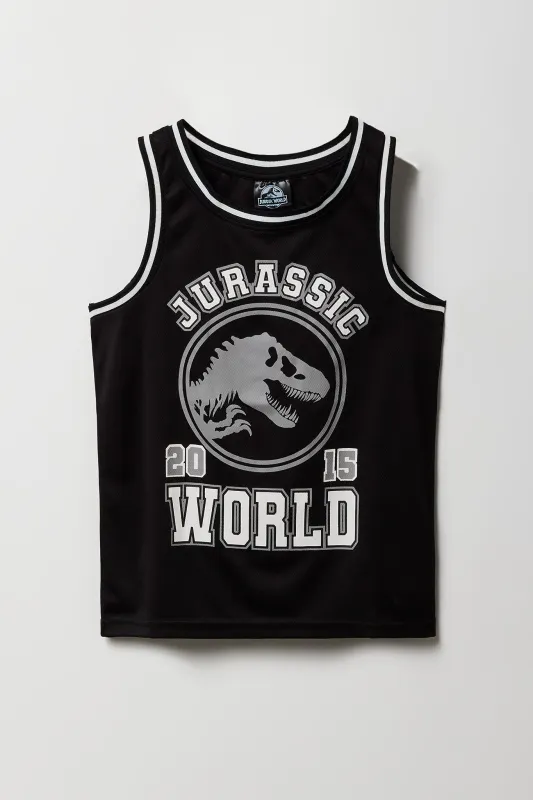 Jersey en filet à imprimé Jurassic World pour garçon sold by Urban Planet