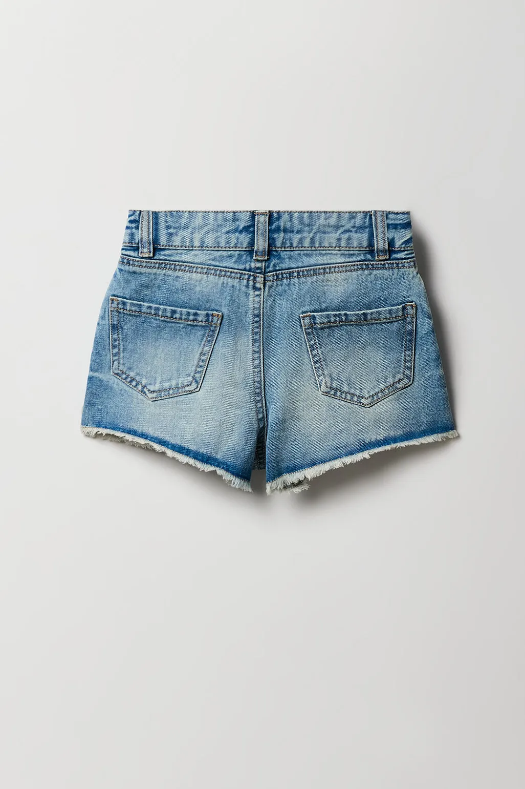 Short de plage délavé vintage à taille haute pour fille sold by Urban Planet product image thumbnail 4