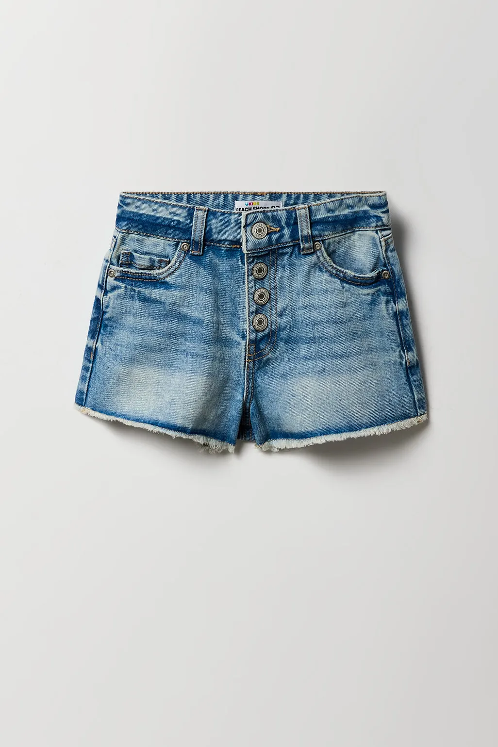 Short de plage délavé vintage à taille haute pour fille sold by Urban Planet product image thumbnail 3