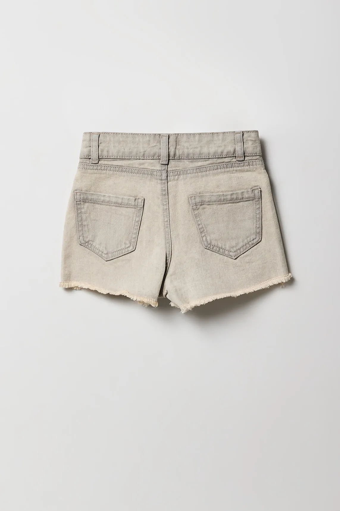 Short de plage d'aspect usé à taille haute pour fille sold by Urban Planet product image thumbnail 2