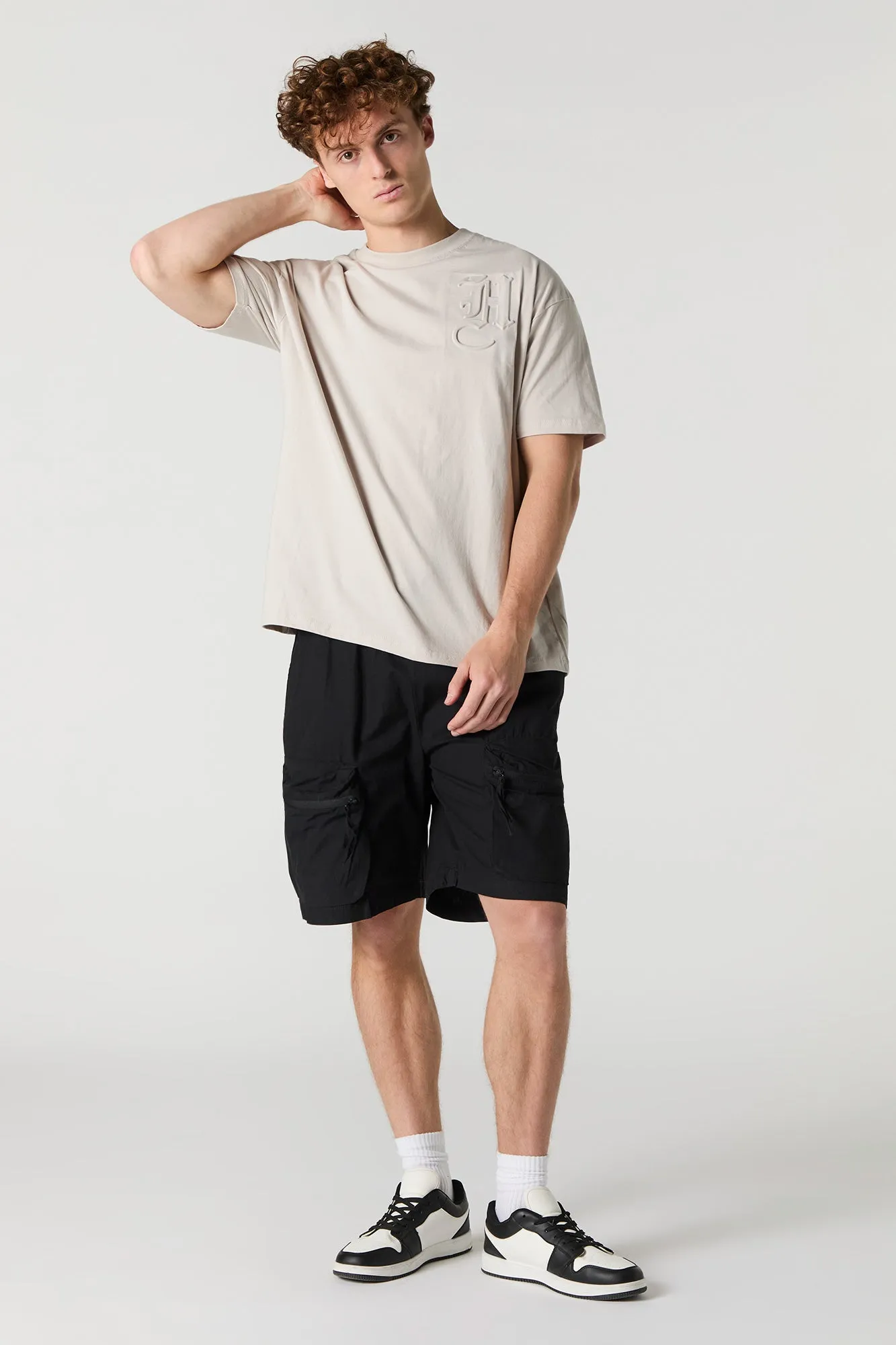 Short cargo en popeline avec fermeture à glissière sold by Urban Planet product image thumbnail 5