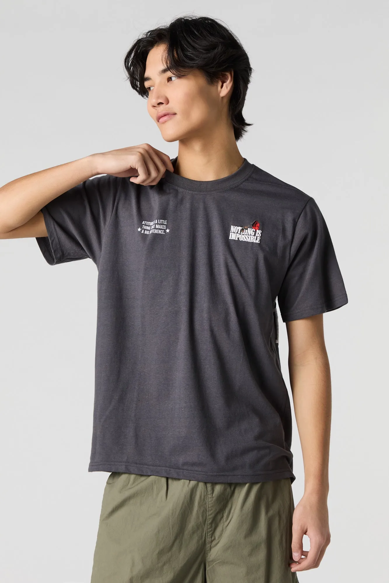 T-shirt à imprimé Nothing is Impossible sold by Urban Planet product image thumbnail 2