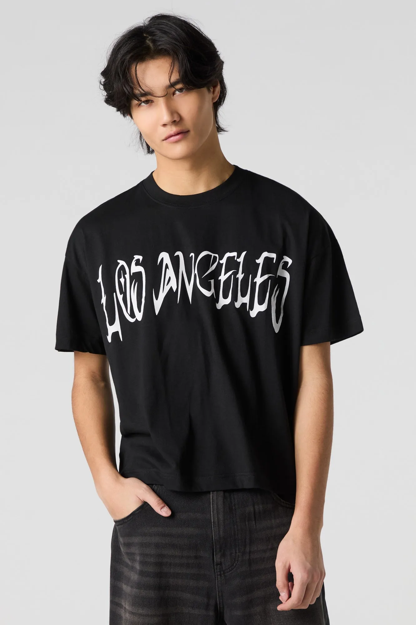 T-shirt carré à imprimé Los Angeles sold by Urban Planet product image thumbnail 2