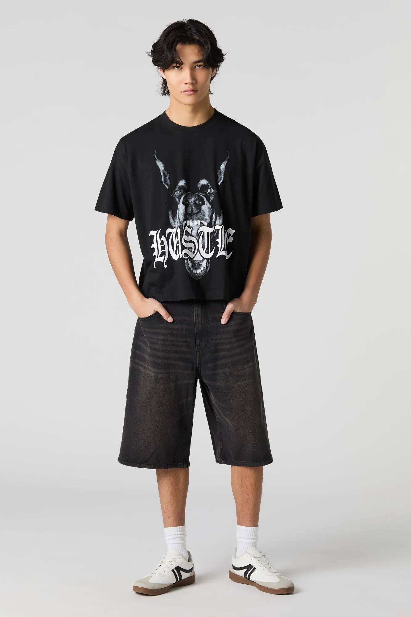 Hustle Graphic Boxy T-Shirt sold by Urban Planet product image thumbnail 3