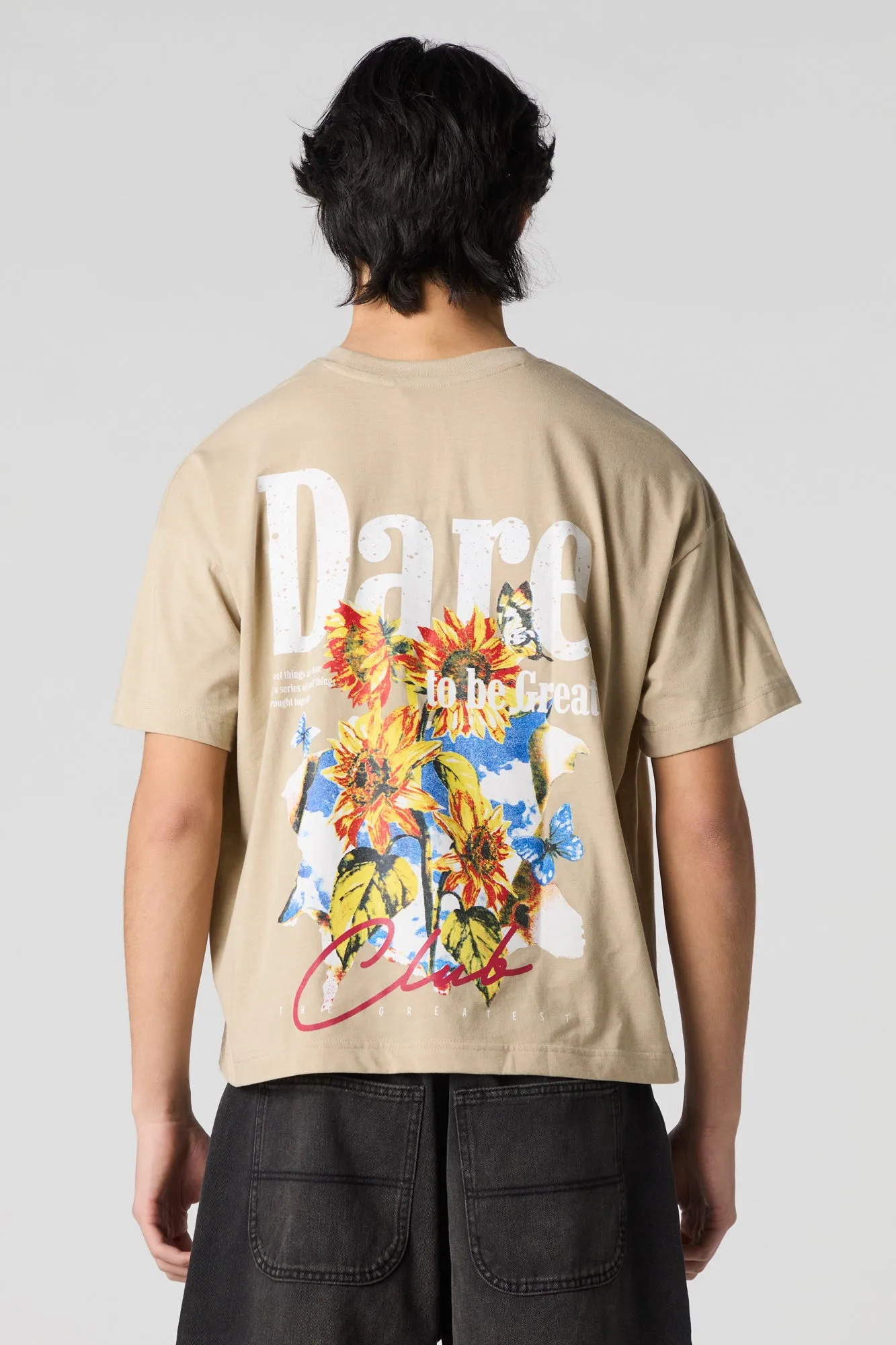 T-shirt carré à imprimé Be Great sold by Urban Planet