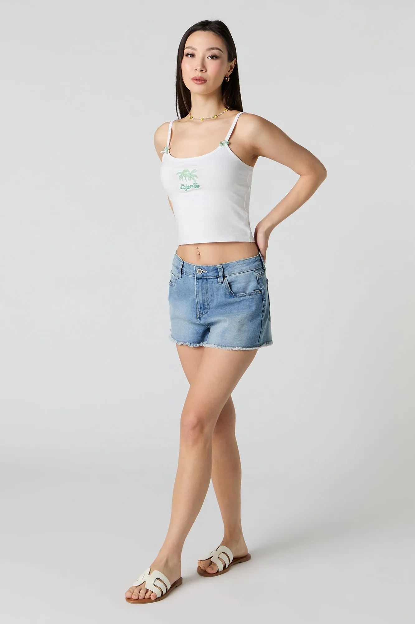 Débardeur avec Boucle et motif brodé Deja Vu sold by Urban Planet product image thumbnail 3