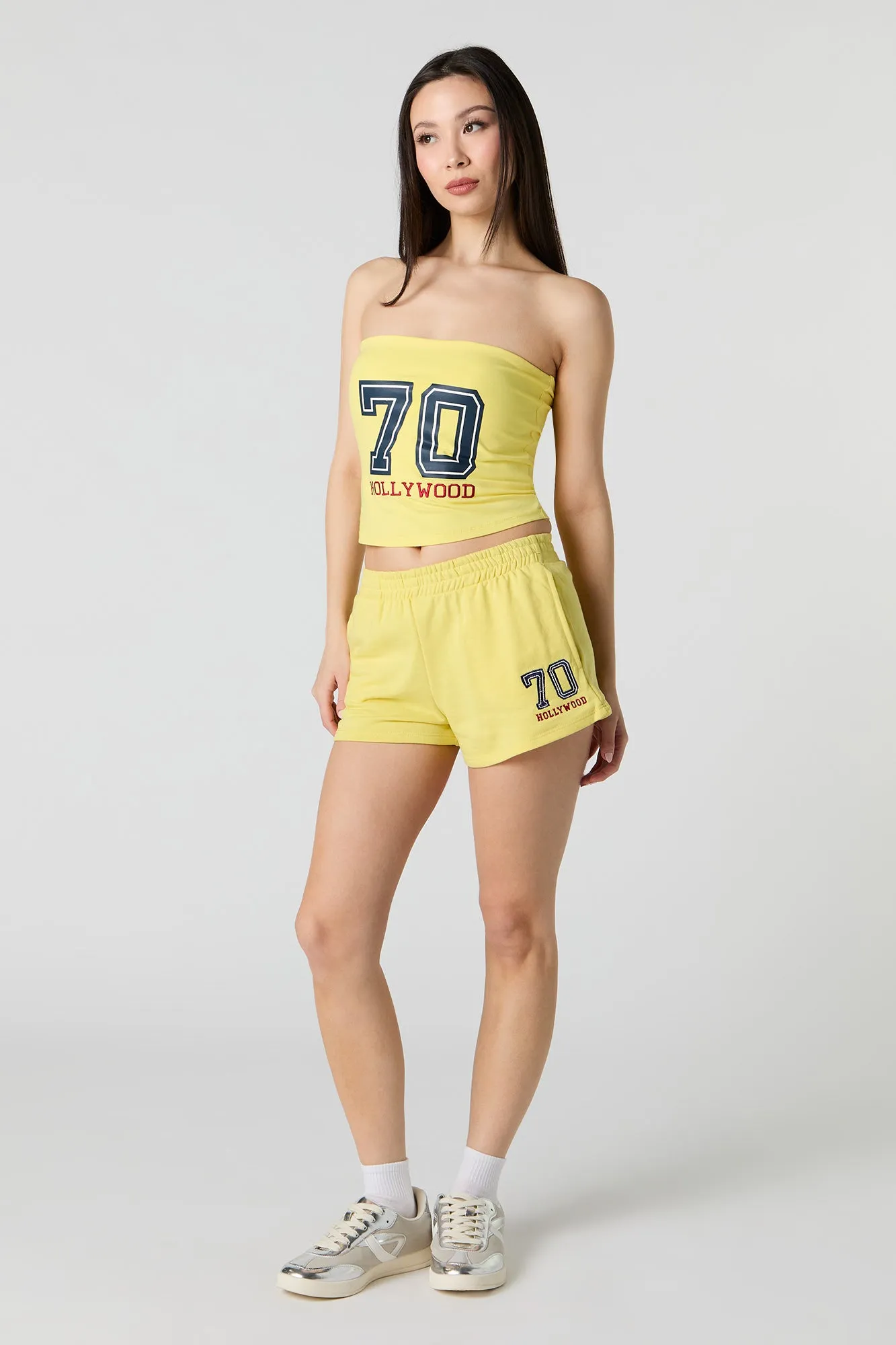 Short en molleton avec motif brodé 70 sold by Urban Planet product image thumbnail 3