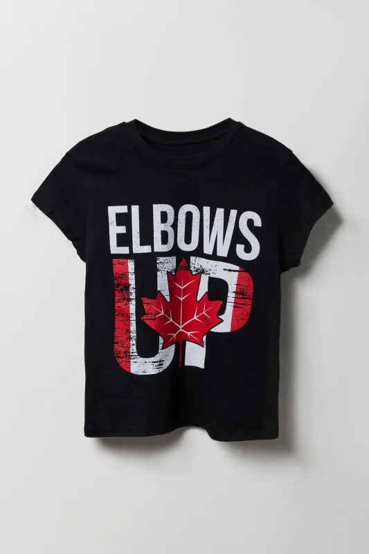 Elbows Up Canada Day Graphic T-Shirt sold by Urban Planet