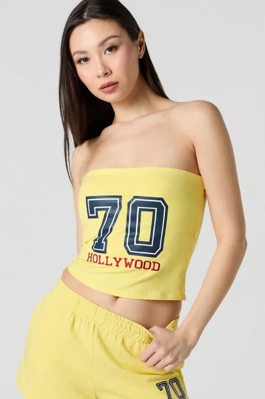 Embroidered Tube Top sold by Urban Planet