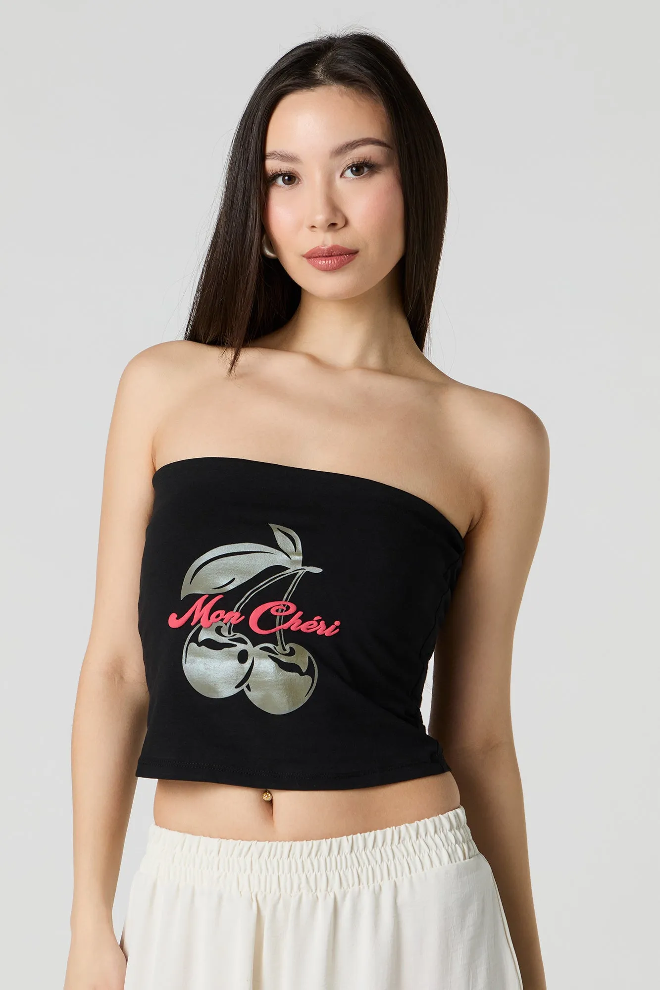 Puff Print Tube Top sold by Urban Planet product image thumbnail 4