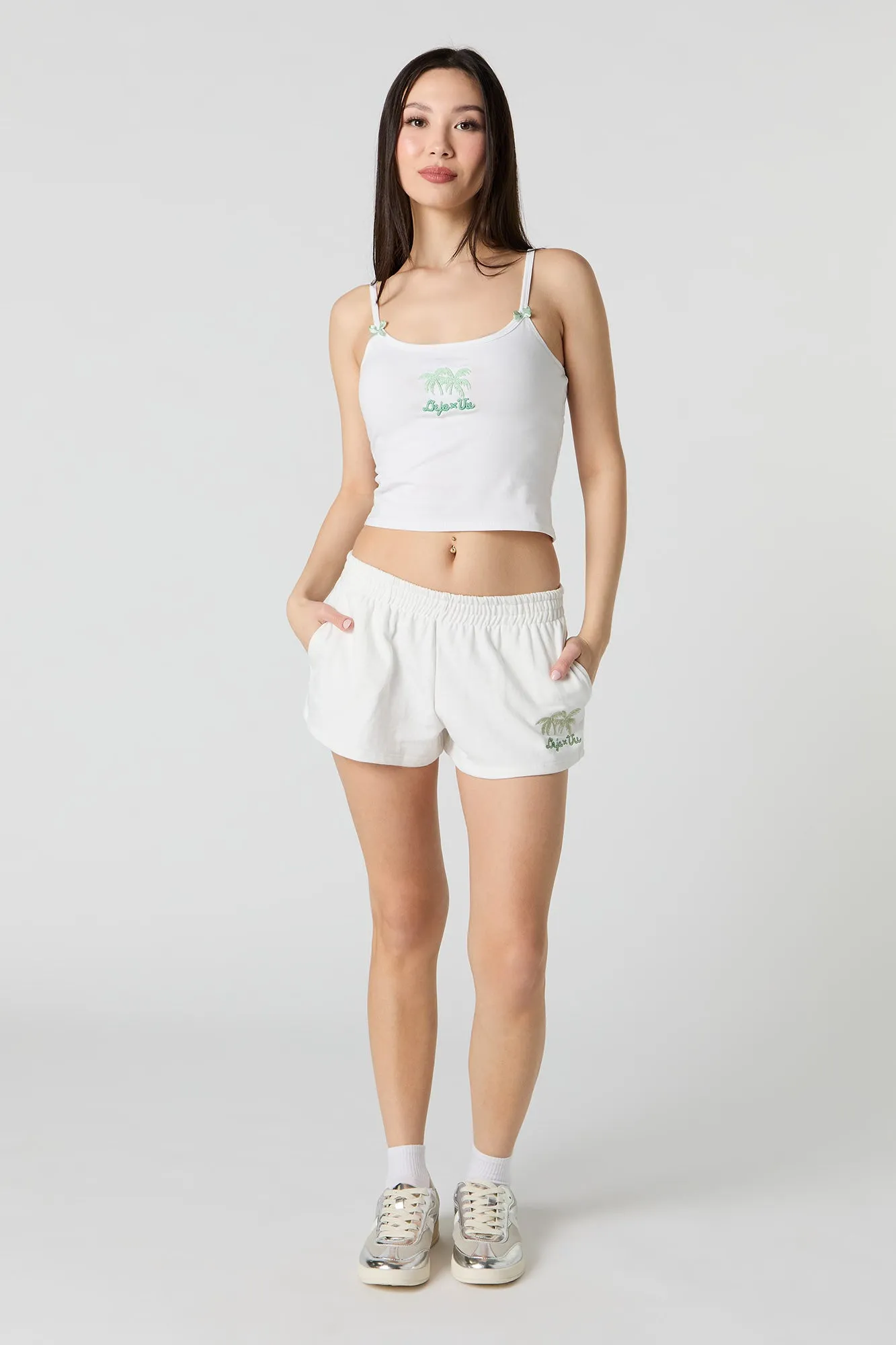Embroidered Fleece Short sold by Urban Planet product image thumbnail 3