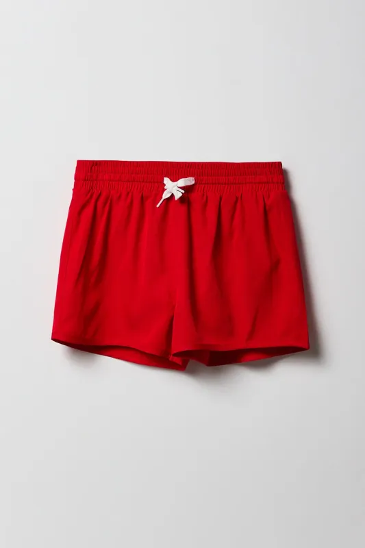 Girls Solid Drawstring Swim Short sold by Urban Planet