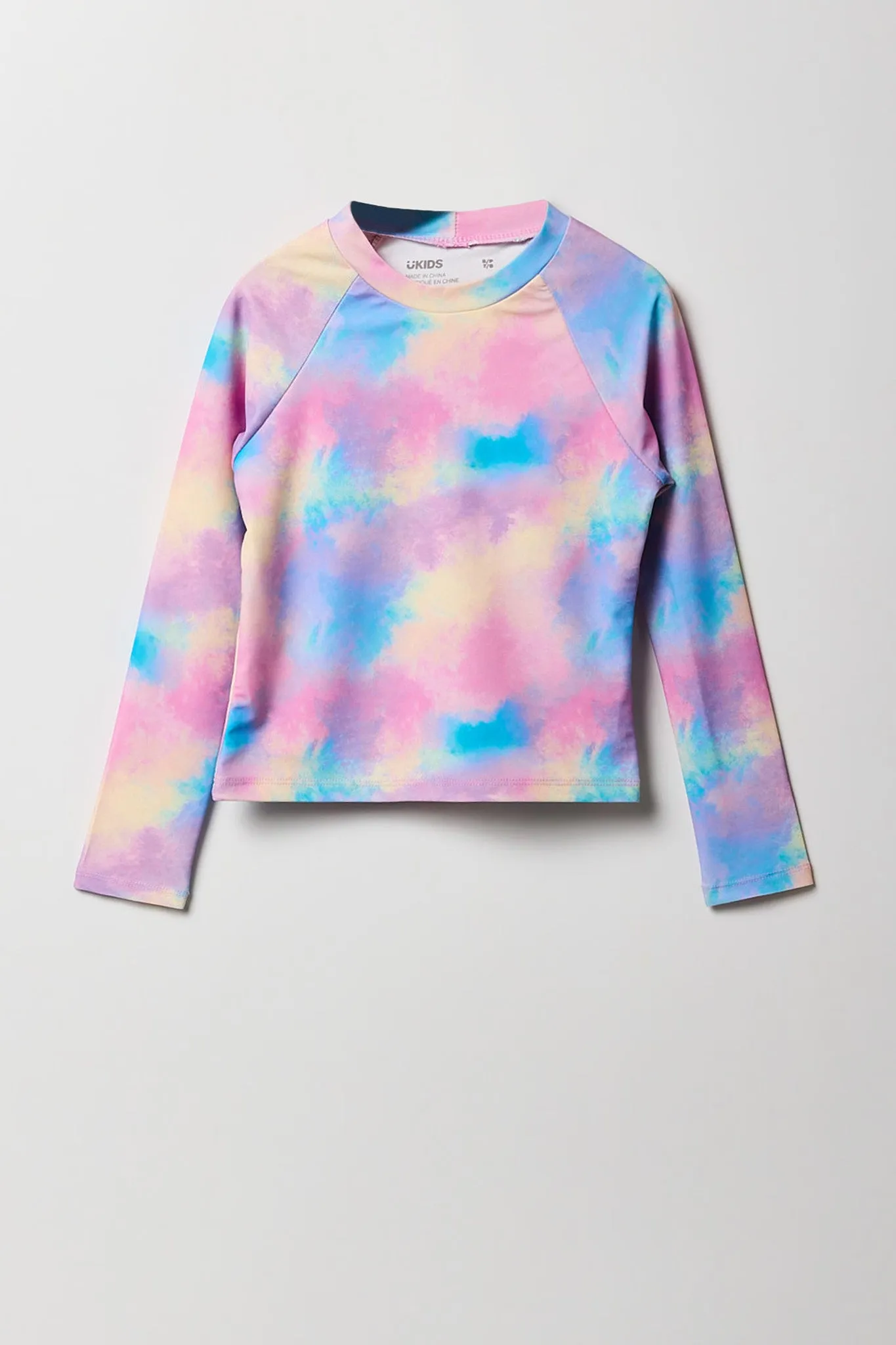 Girls Printed Long Sleeve Top & Short 2 Piece Swimsuit Set sold by Urban Planet product image thumbnail 2